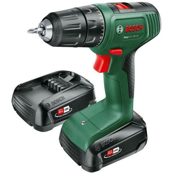 Masina de Gaurit si Insurubat EasyDrill 18V-40 (06039D8005) cu 2 Acumulatori si Incarcator 2 Trepte de Putere Verde