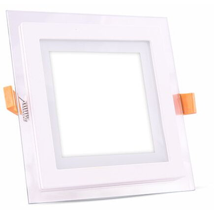 CORP ILUMINAT LED PATRAT INCORPORABIL 12W 6400K ALB RECE, STICLA