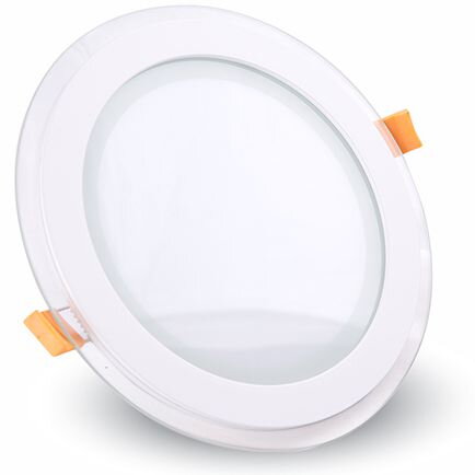 CORP ILUMINAT LED ROTUND INCORPORABIL 6W 6400K ALB RECE, STICLA