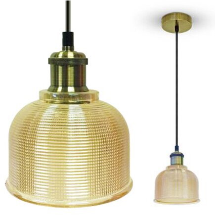 CORP SUSPENDAT PENTRU ILUMINAT MAX 60W IP20 STICLA, CULOARE CHIHLIMBAR