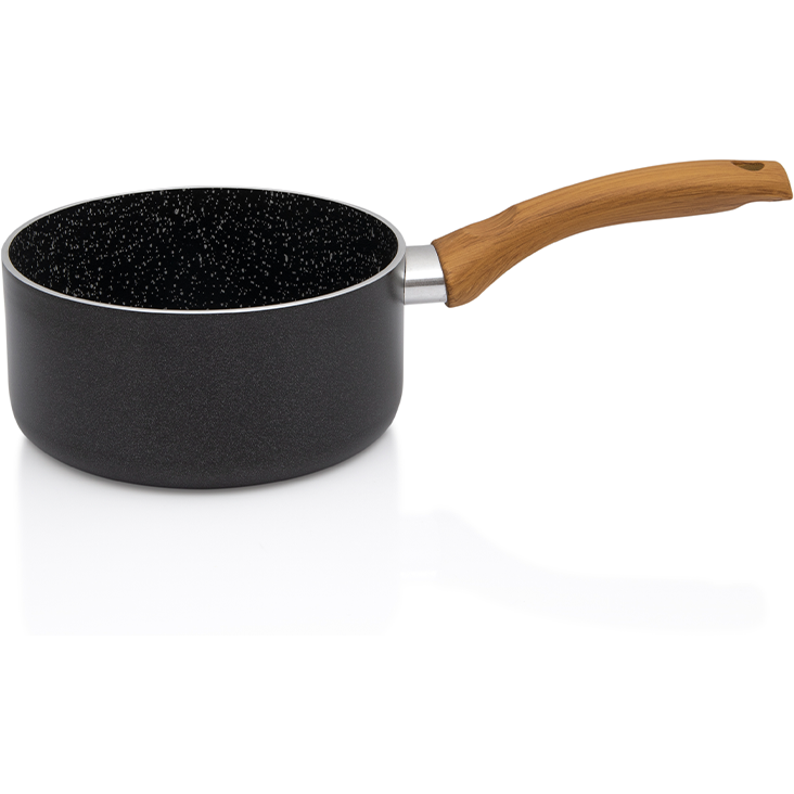 Cratita cu Maner Lung Bonsai Capacitate 1.5L Diametru 16CM Negru