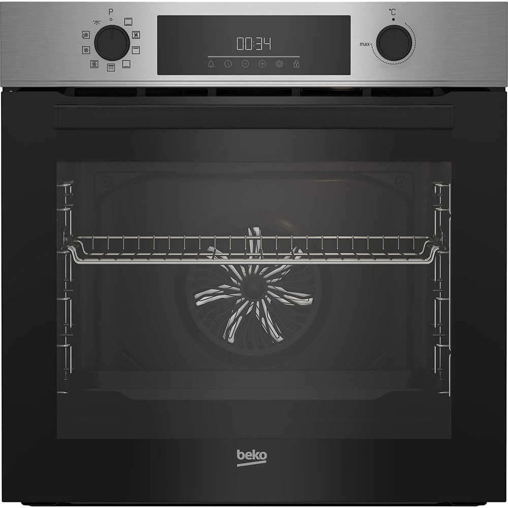 Cuptor incorporabil Beko BBIM11300XMP , Electric, 72 l, Multifunctional, Autocuratare pirolitica, RecycledNet™, AEROperfect™, SteamShine® Cleaning, 7 functii, Grill, Clasa A+, Inox