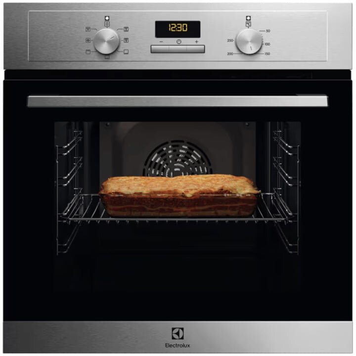 Cuptor incorporabil Electrolux EOH3F00BX, 65 l, Autocuratare catalitica, Timer electronic, Grill, Clasa A, Inox antiamprenta