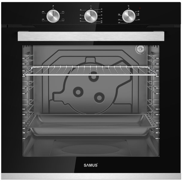 Cuptor incorporabil SC840GT, 87 l, 2400 W, Clasa energetica A, 4 functii, Grill, Timer, Negru