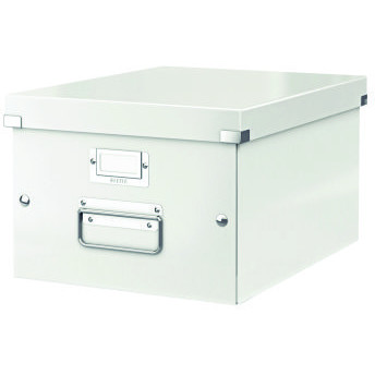 Cutie arhivare 281 x 200 x 369 mm, Leitz Click Store, carton laminat - alb