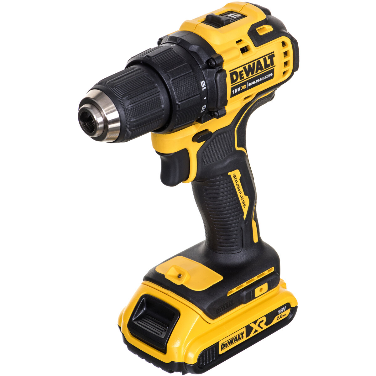 DCD708D2T-QW Masina Insurubat cu Impact Black,Yellow 1650 RPM
