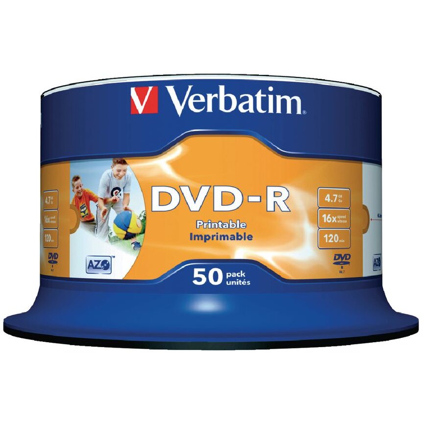 Mediu optic BLANK DVD-R SL 16X 4.7GB 50 bucati