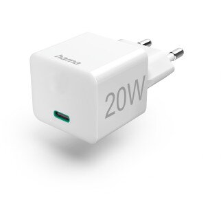 Fast Charger, USB-C, Mini Charger, PD, 20 W, white