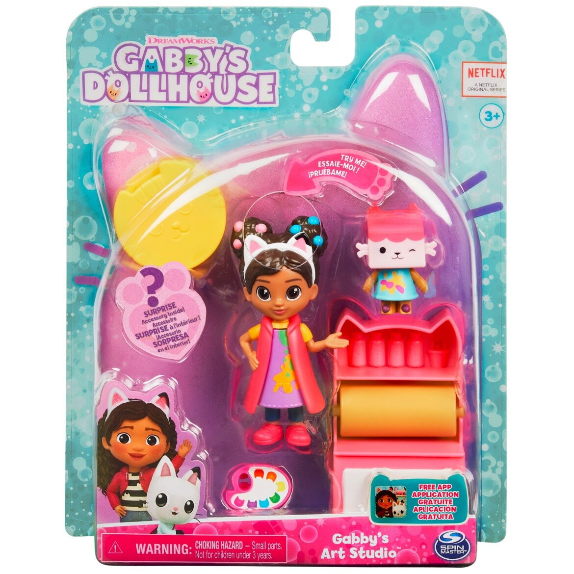 Figurina Gabbys Dollhouse Small Set Gabbys Art Studio