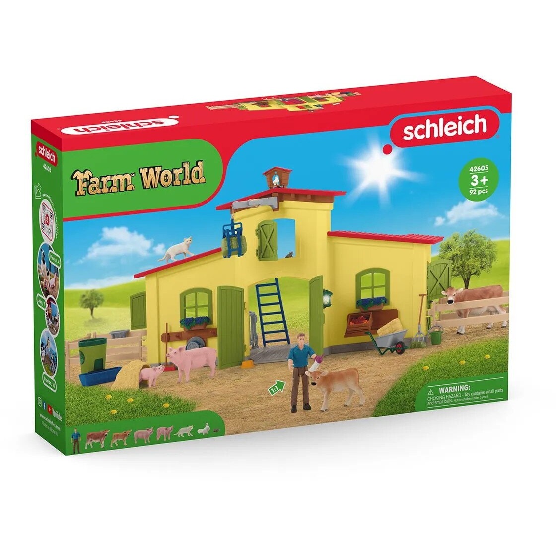 Figurina Large farm with animals and accessories