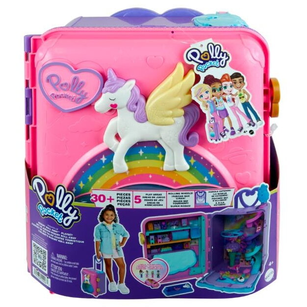 Figurina Polly Pocket Holiday Resort Suitcase Set