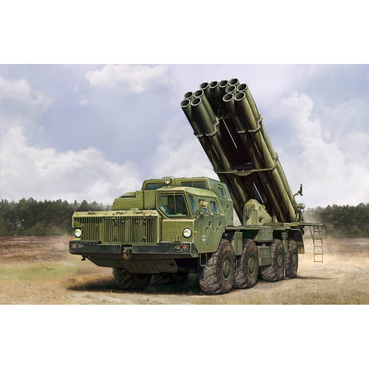 Figurina Russian 9A52-2 Smerch-Mmultiple rock