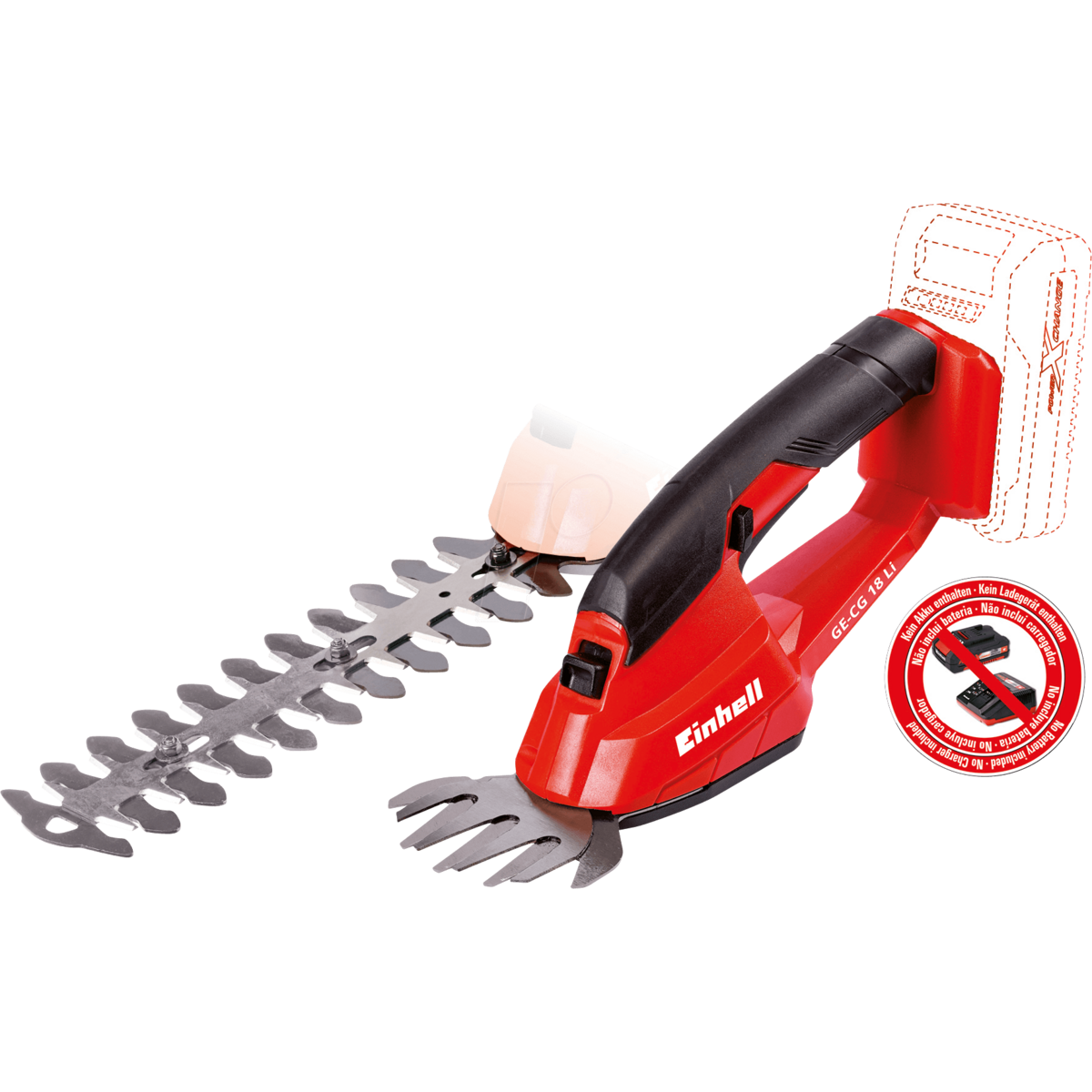 Foarfeca iarba si gard viu fara fir GE-CG 18 Li-Solo