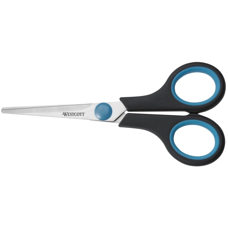 Foarfeca otel, 200 mm, cu rubber grip, WESTCOTT Easy Grip - 10 ani garantie