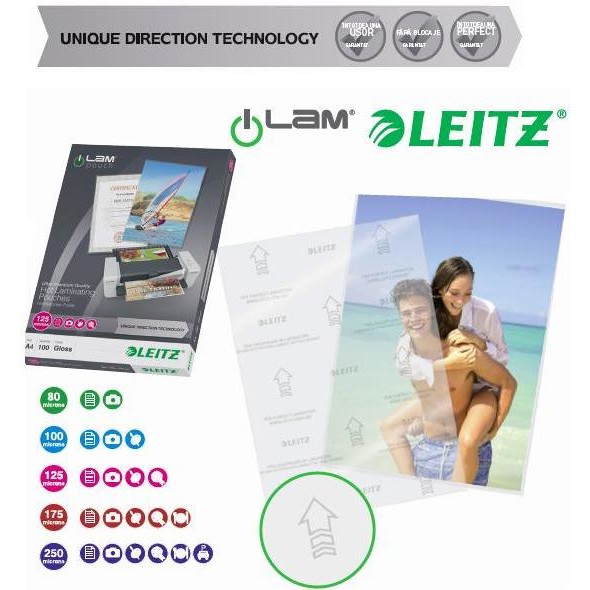 Folie pentru laminare,   A5  80 microni 100 folii/top LEITZ