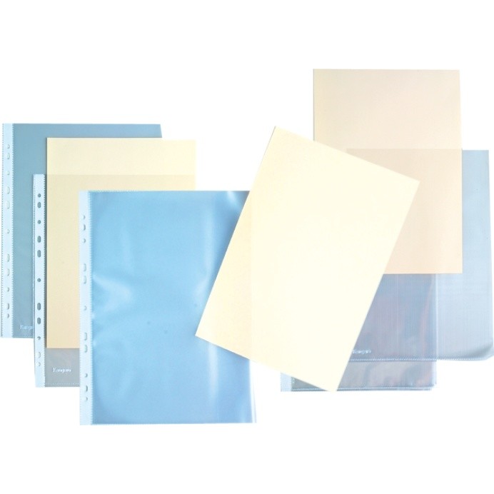 Folie protectie L pentru documente A4, 140 microni, Kangaro - cristal