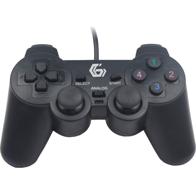 Gamepad JPD-UDV-01 PC USB dual vibration Black
