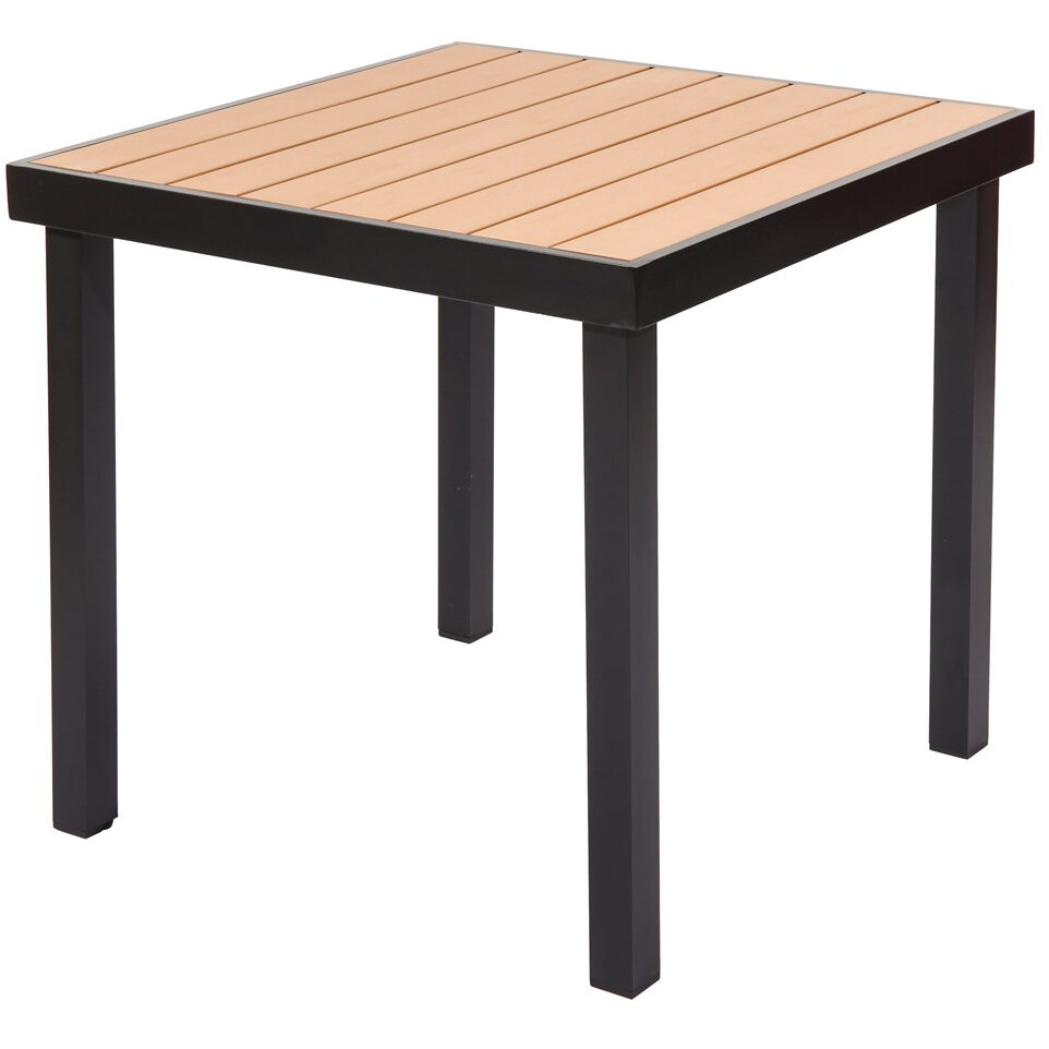 Garden table IZZY 4-seater 79x79x74 brown/black