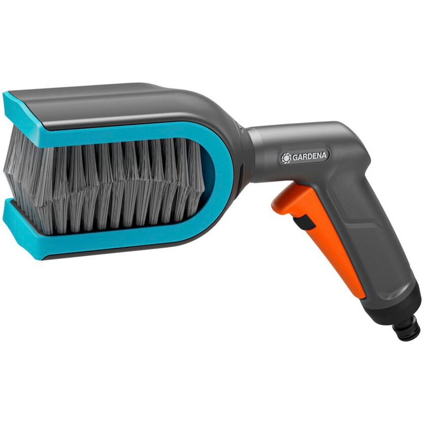 Cleansystem blind brush, washing brush (grey/turquoise, brush head can be rotated 90° on both sides)