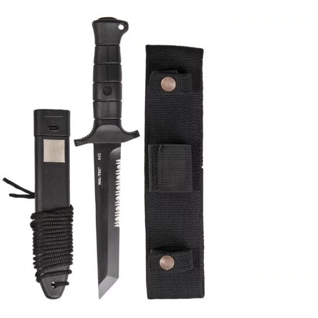 German Combat Knife Black 2000 steel 440