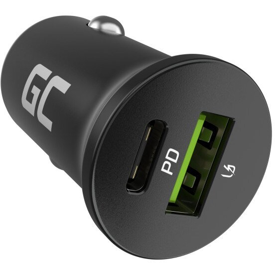 Incarcator Auto PowerRide Nano 38W USB-C USB-A PD 3.0 Negru