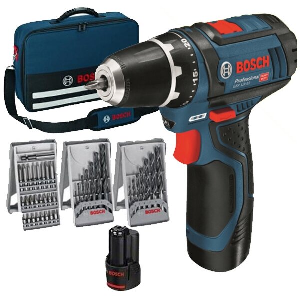 Masina de Gaurit GSR 10.8-2-LI 12V Fara Fir Biti si Burghie Albastru/Negru