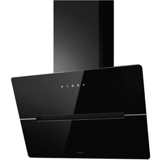 Hota cu montate pe perete WISE BL/A/60, 60 cm,  65 dB, putere absorbtie  691 m3/h, LED, touch control, Negru