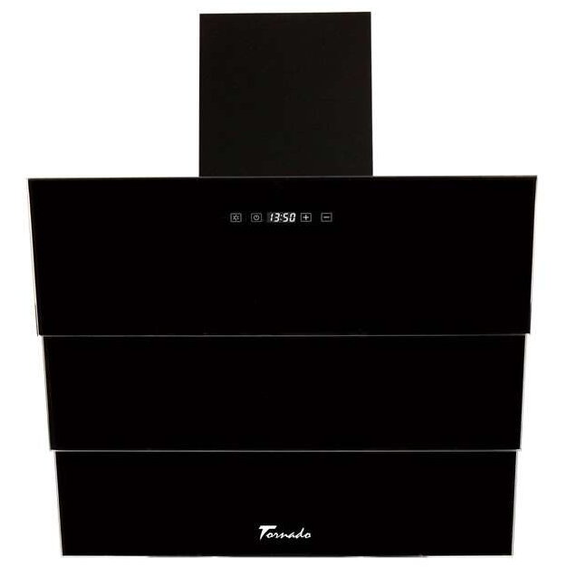 Hota Decorativa Megas 1200 (60) LED, clasa A, 1 motor Turbo, latime 60 cm, 4 viteze, absorbtie 1200 m3/ora, filtru anti-grasimi aluminiu 5 straturi, Negru