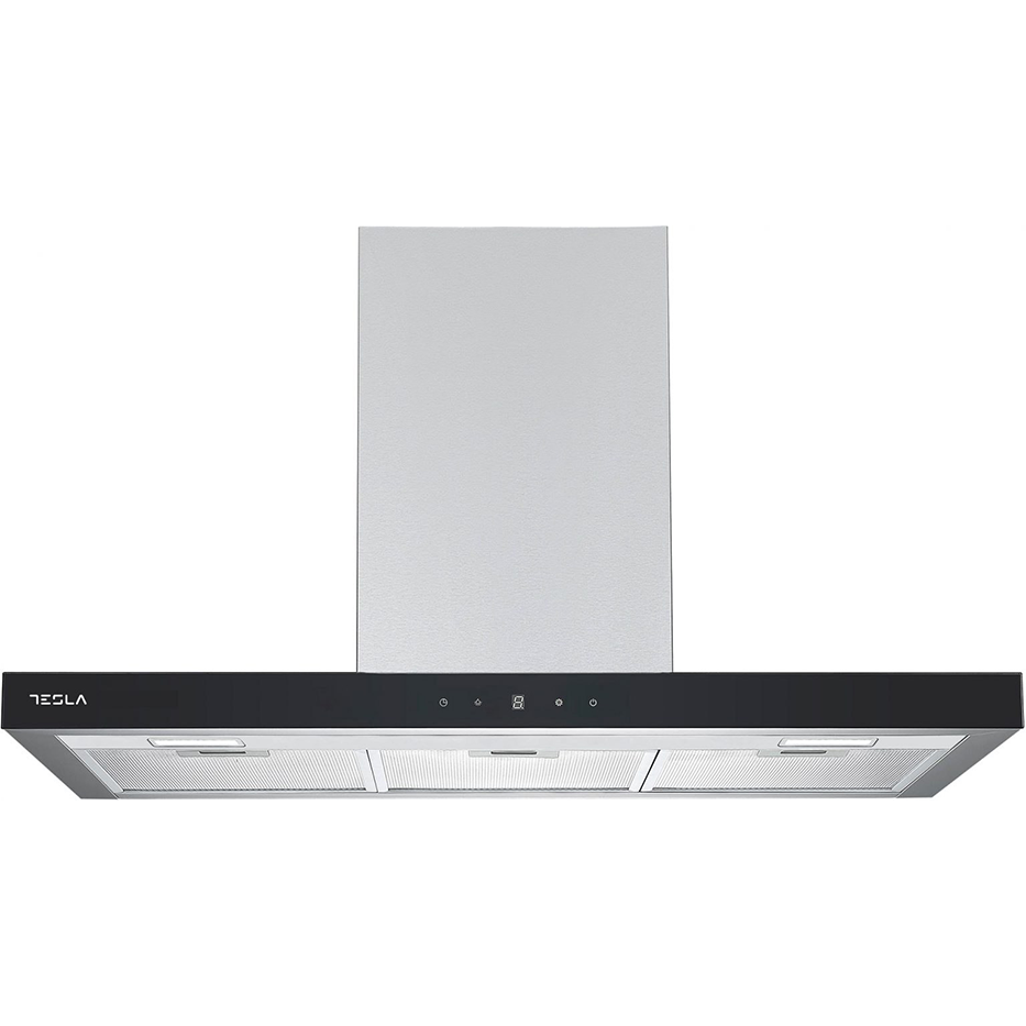 Hota Decorativa DC900AXB T-shape 90CM 630m3/h Display LED 1 Motor 190W Inox/Negru