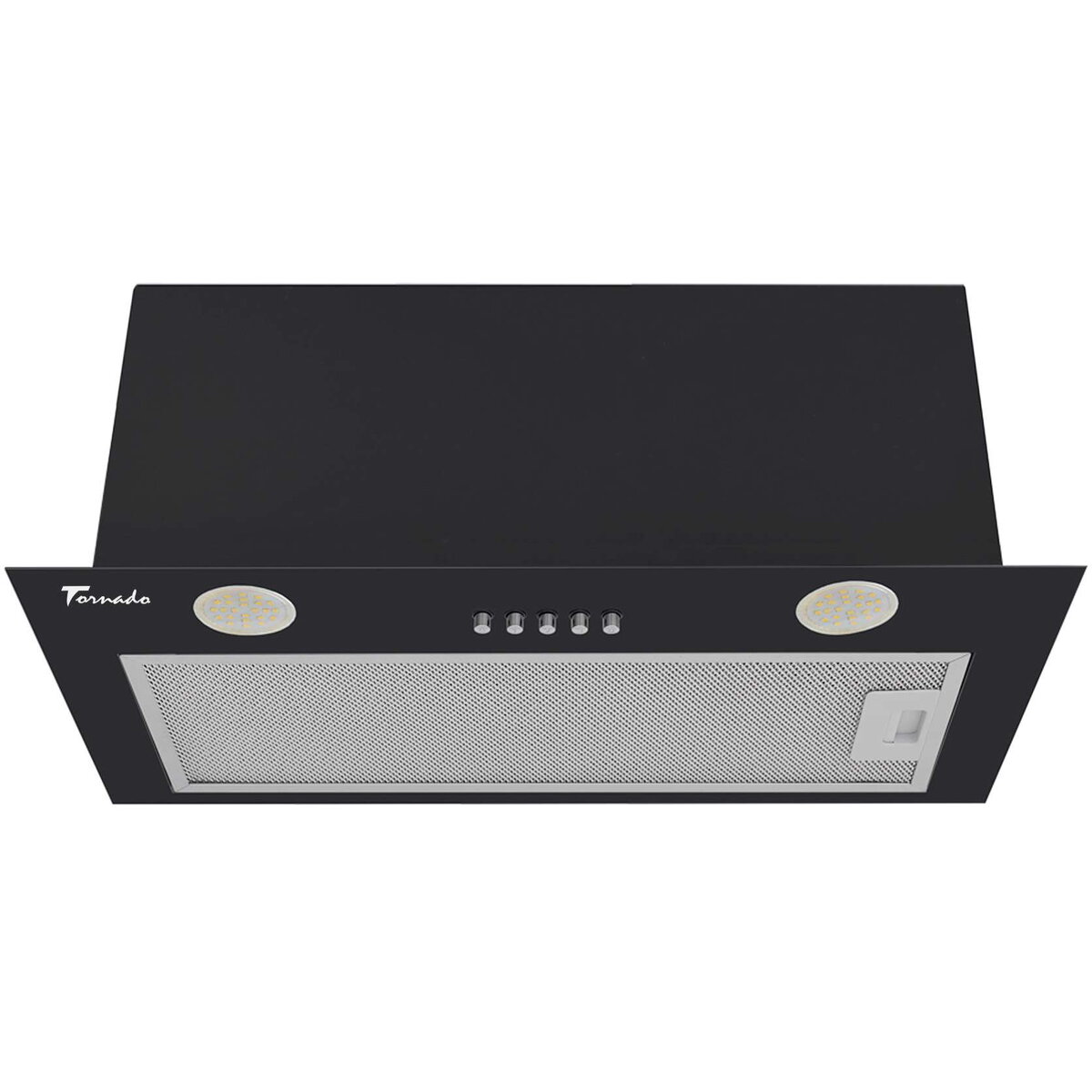 Hota Incorporabila DRYTH 960 (52) LED 1 Motor Turbo Latime 52cm Absorbtie 960m3/ora Filtru Anti-Grasimi Aluminiu 5 Straturi Negru