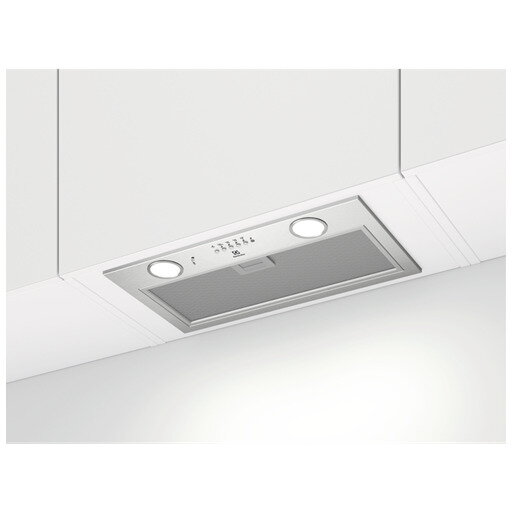 Hota incorporabila integrata EFG516X, Putere de absorbtie 600 m3/h, Conectivitate plita, 1 motor, Control electronic, 54 cm, Inox