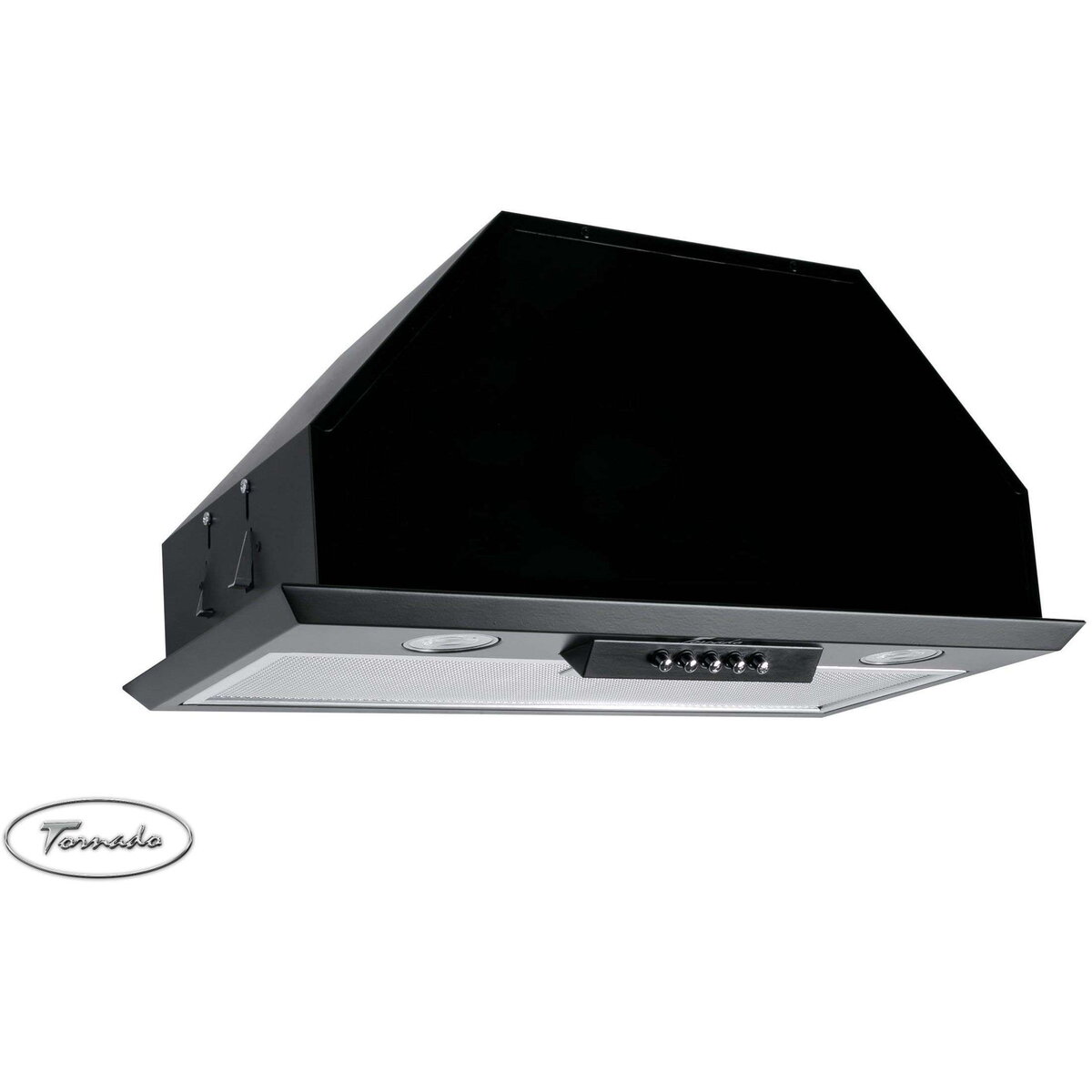 Hota Incorporabila Modul 1200 (52) LED 1 Motor Turbo Latime 52cm Absorbtie 1200m3/ora Filtru Anti-Grasimi Aluminiu 5 Straturi Negru