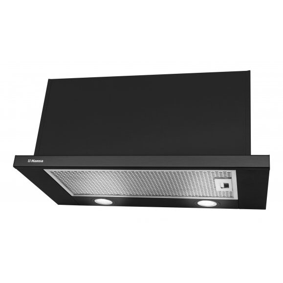 Hota incorporabila telescopica Hansa OTP6241BH, Putere de absorbtie 500 m3/h, 1 motor, 60 cm, Negru