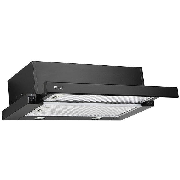 Hota Telescopica Incorporabila Storm 700(60) LED 1 motor 3 viteze Negru