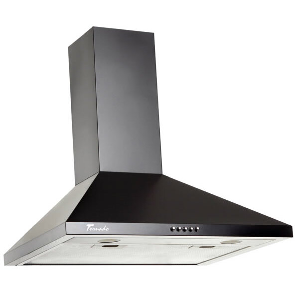 Hota tip Cupola Kent 750 (50) LED, 1 motor Turbo, latime 50 cm, 3 viteze, absorbtie 750 m3/ora, filtru anti-grasimi aluminiu 5 straturi, Negru