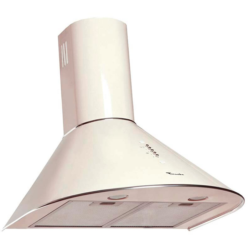 Hota tip Cupola Violla 750 (50) LED, 1 motor Turbo, latime 50 cm, 3 viteze, absorbtie 750 m3/ora, filtru anti-grasimi aluminiu 5 straturi, Bej