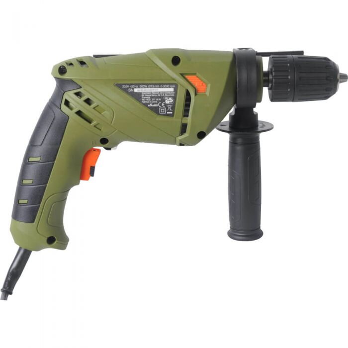 Masina de Gaurit cu Percutie AMGP020 Mandrina Automata 13MM 3000RPM 500W Verde/Negru