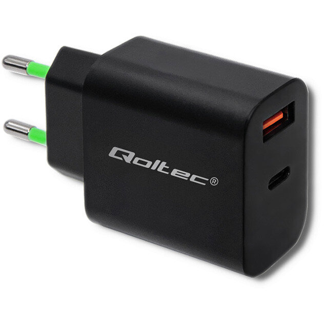 Incarcator 51713 18W | 5-12V | 1.5-3A | USB type C PD | USB QC 3.0 | Black