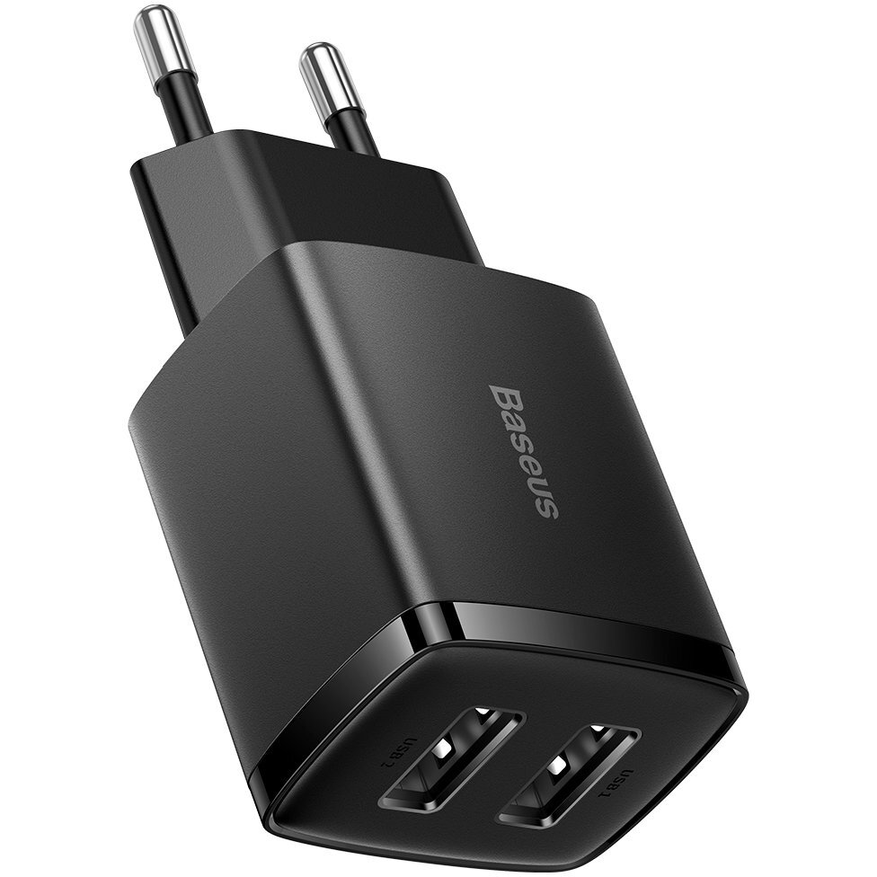 Incarcator Compact 2x USB 10,5 W negru (CCXJ010201)