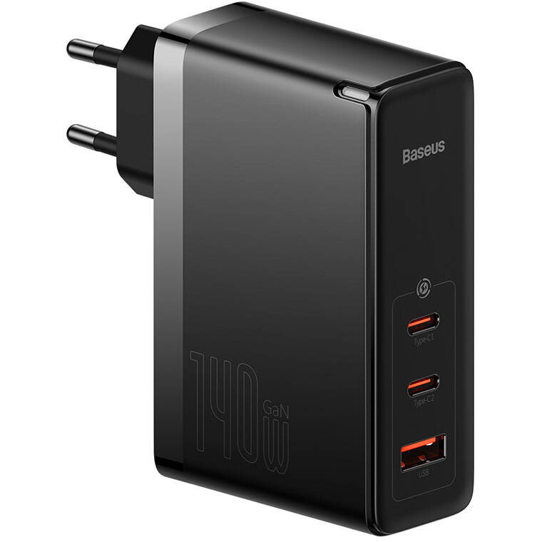 Incarcator GaN5 Pro 2xUSB-C + USB, 140W (black)
