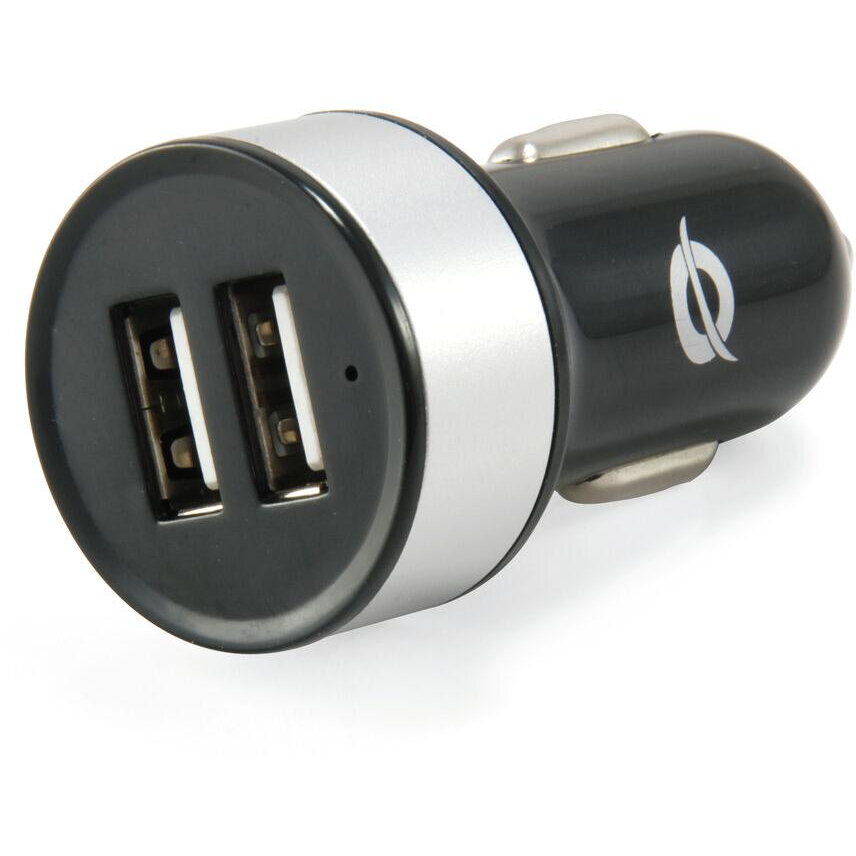 Incarcator KFZ-2Port 10W,2xUSB-A Negru