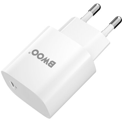 Incarcator Retea 20W USB C + Cablu Lightning Alb