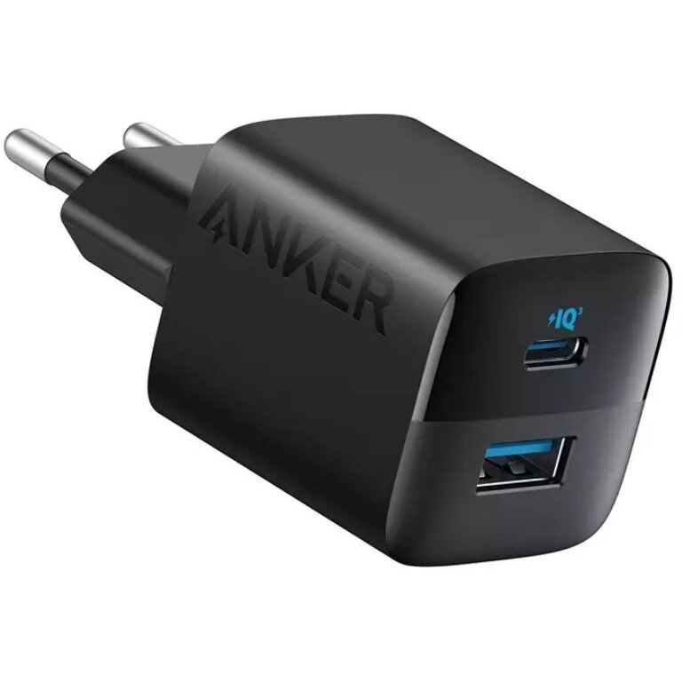 Incarcator retea, 323 33W, PowerIQ, 1 x USB Type-C, 1 x USB, Negru