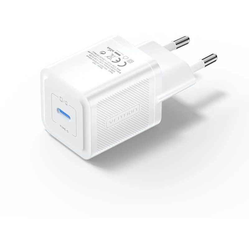 Incarcator Retea 20W 1 x USB Type-C 5V/3A QC 3.0 Alb