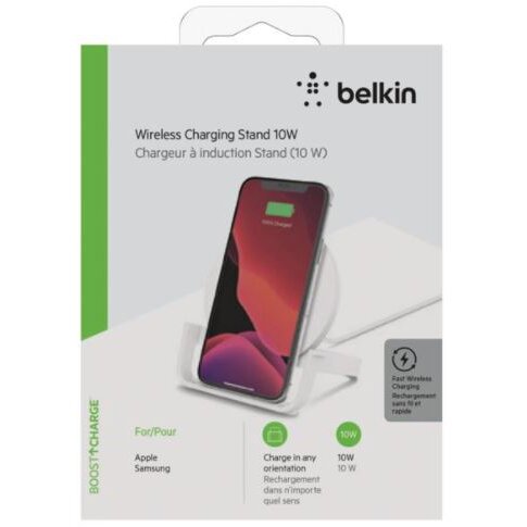 Incarcator wireless, micro-USB de 10 W. Adaptor alb