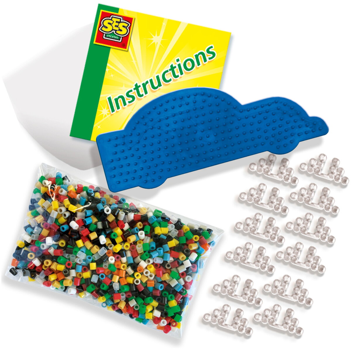 Jucarie Creativa Beedz - Margele de calcat Masina Glow in the Dark