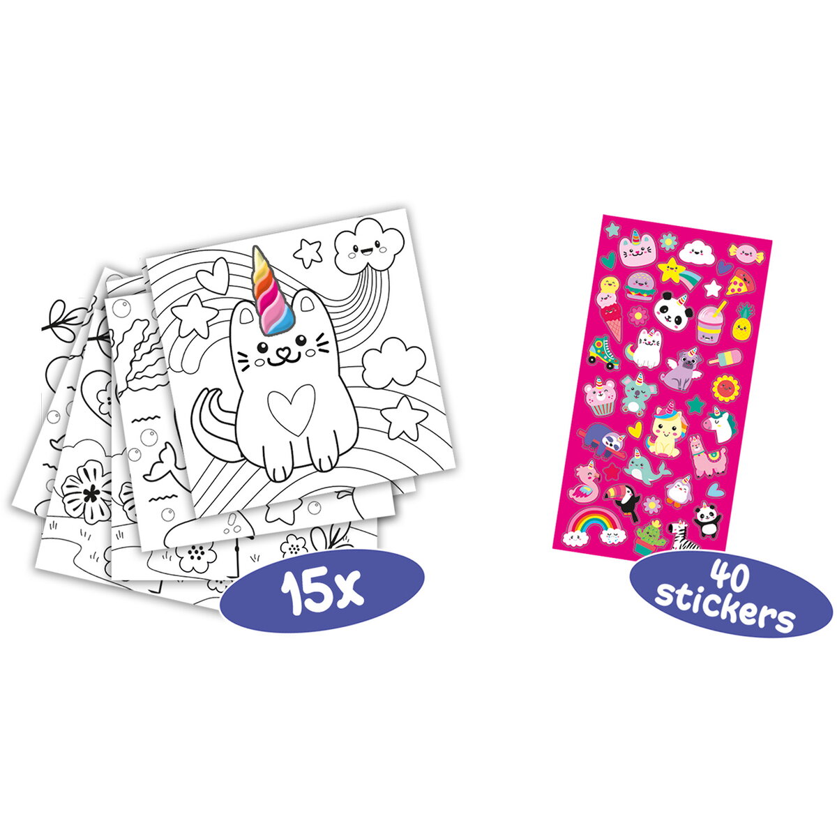 Jucarie Creativa Carte de colorat Unicorn