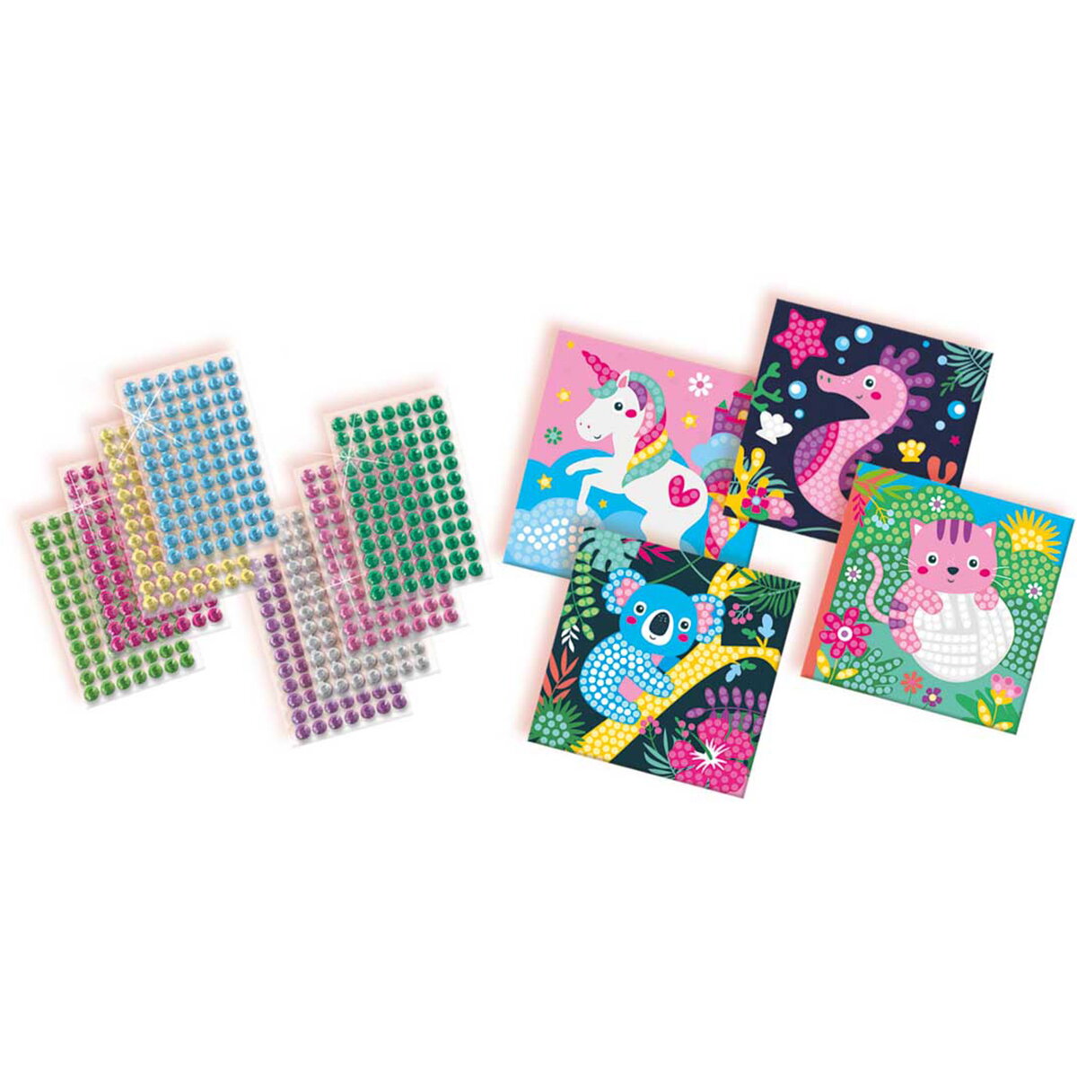 Jucarie Creativa de pictura pentru copii cu diamante si animale fericite