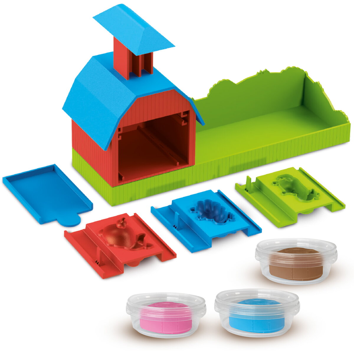 Jucarie Creativa Ferma de jucarie cu sunete, forme de animale si plastilina