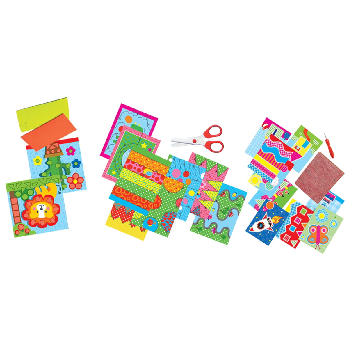 Jucarie Creativa Invat sa tai, sa perforez si sa creez mozaicuri